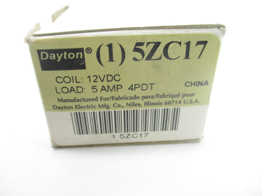 DAYTON 5ZC17 12VDC 5A NSMP