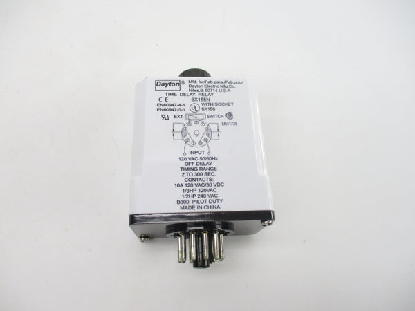 DAYTON 6X155N 120VAC 10A 2-300S NSMP