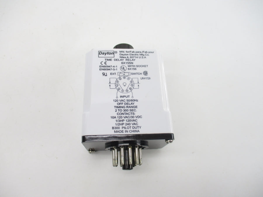 DAYTON 6X155N 120VAC 10A 2-300S NSMP