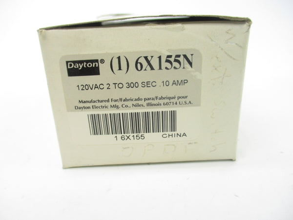 DAYTON 6X155N 120VAC 10A 2-300S NSMP