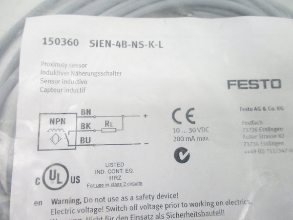 FETSO SIEN-4B-NS-K-L 150360 10-30VDC NSMP