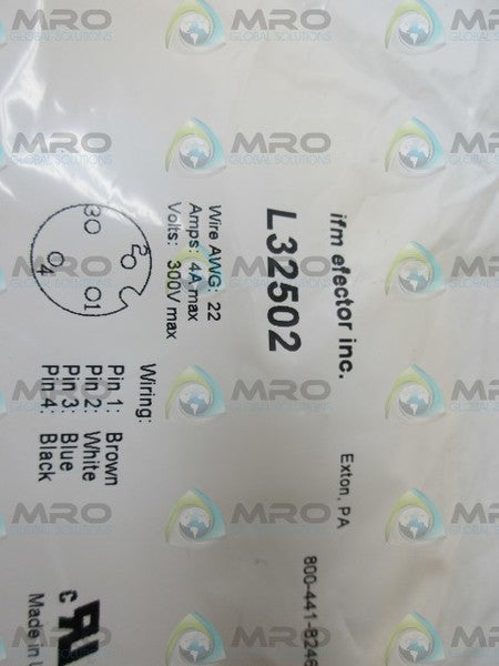 IFM EFECTOR L32502 CABLE NSMP