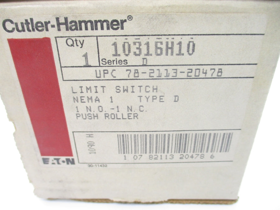 CUTLER HAMMER 10316H10 SER. D NSMP