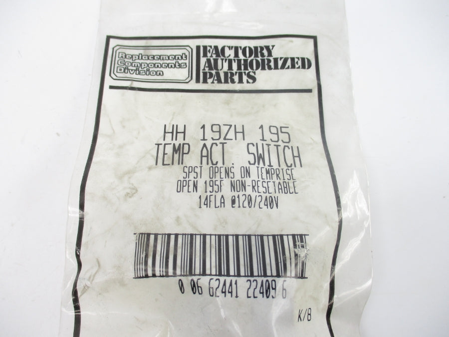 FACTORY AUTHORIZED PARTS HH19ZH195 120/240V 14A NSMP