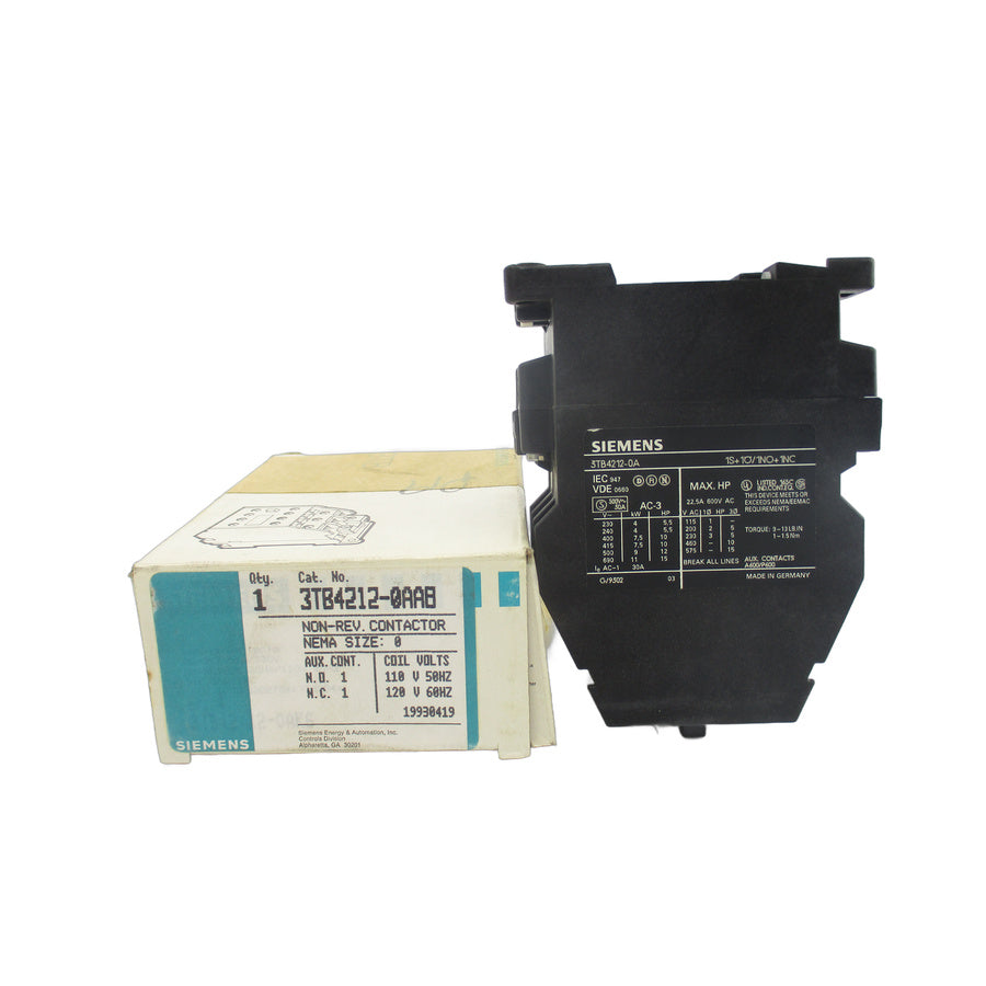 SIEMENS 3TB4212-0AA8 110/120V 30A NSMP