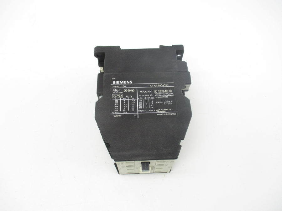 SIEMENS 3TB4212-0AA8 110/120V 30A NSMP