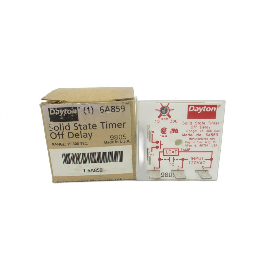 DAYTON 6A859 120VAC 1A 15-300S NSMP