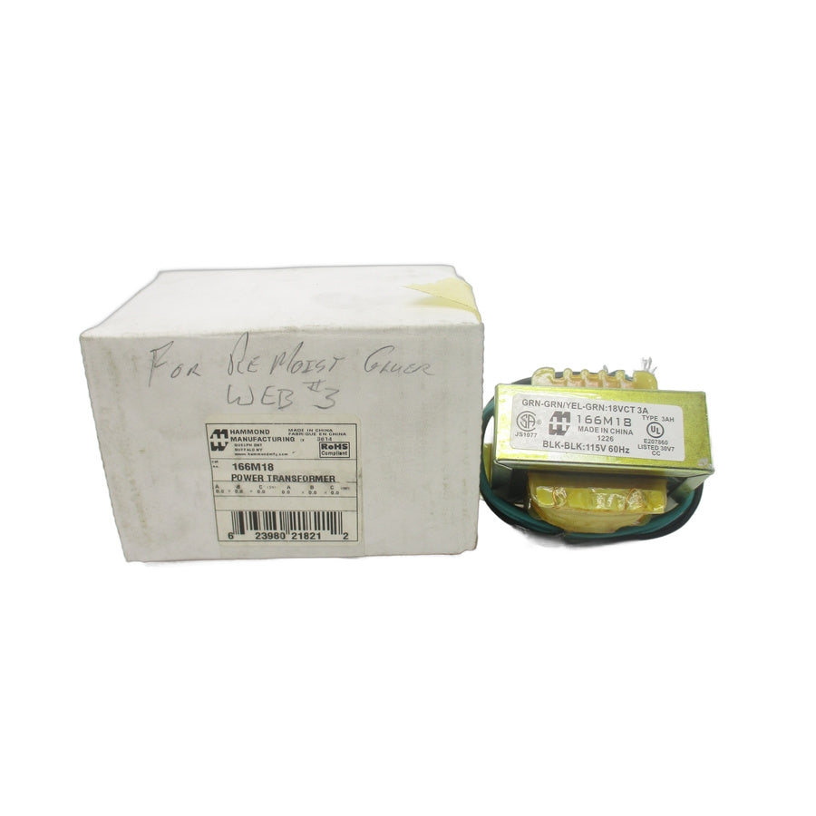 HAMMOND MANUFACTURING 166M18 115V 3A NSMP