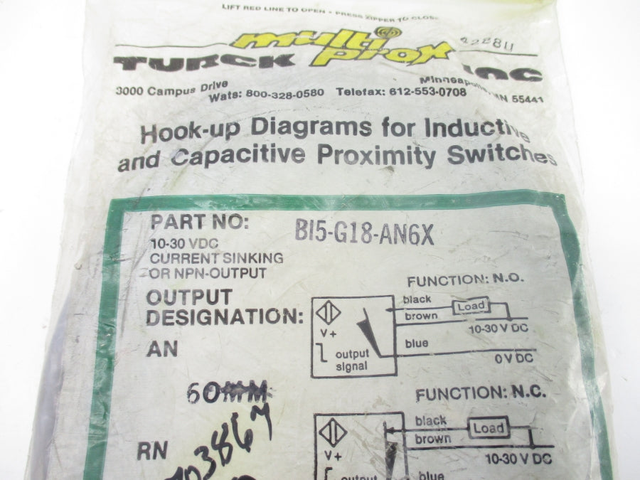 TURCK BI5-G18-AN6X 10-30VDC NSMP