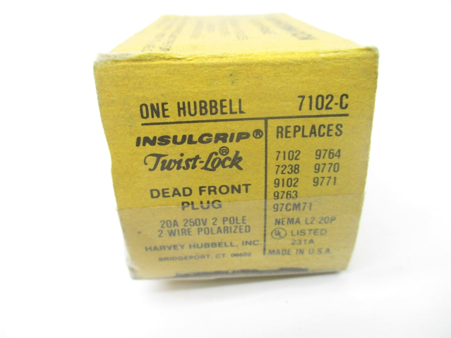 HUBBELL 7102-C 250V 20A NSMP