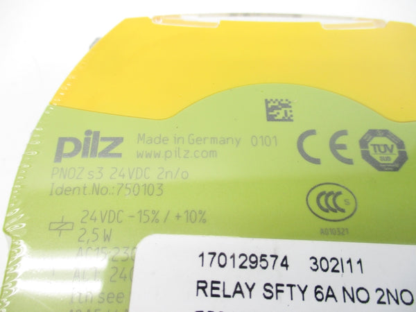PILZ PNOZS324VDC2N/O 750103 24VDC NSMP