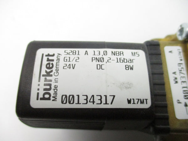 BURKERT 5281A13.0NBRMS 00134317 24VDC NSNP