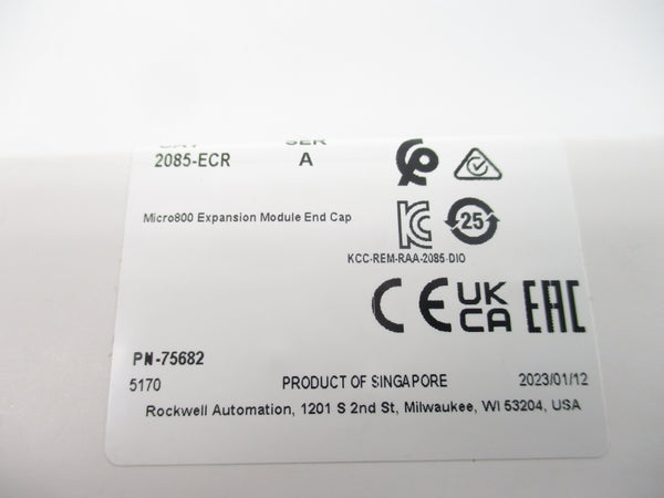 ALLEN BRADLEY 2085-ECR SER. A DATE: 2023 NSFS