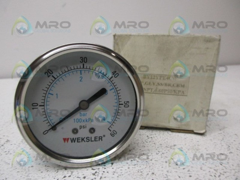 WEKSLER BY12YPE4CW PRESSURE GAUGE NSMP