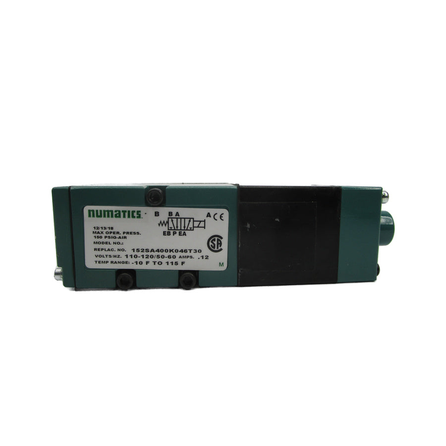 NUMATICS 152SA400K046T30 110-120V .12A 150PSI NSNP