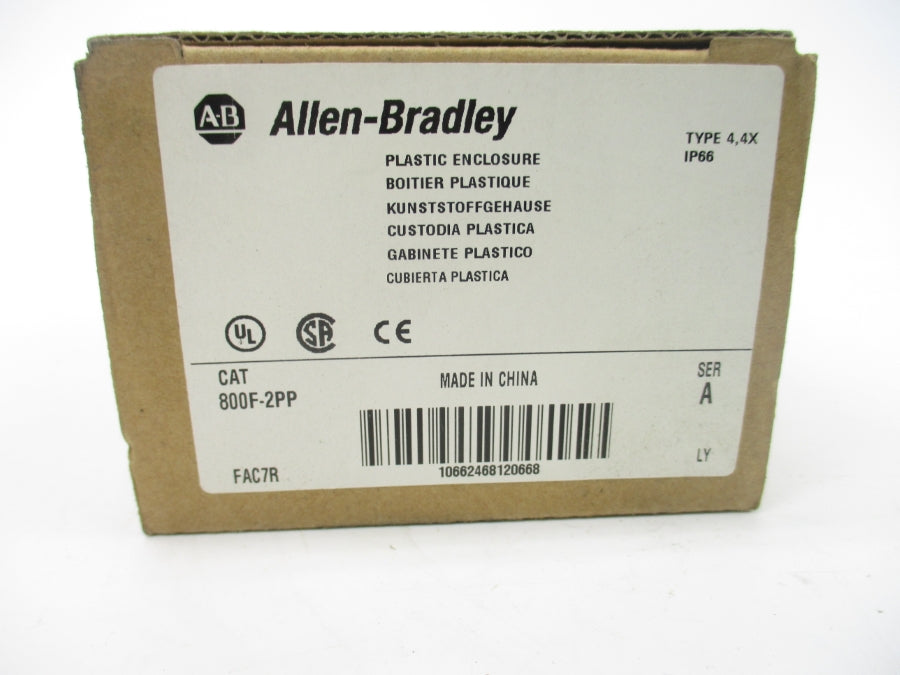 ALLEN BRADLEY 800F-2PP SER. A (BR/WH) NSMP
