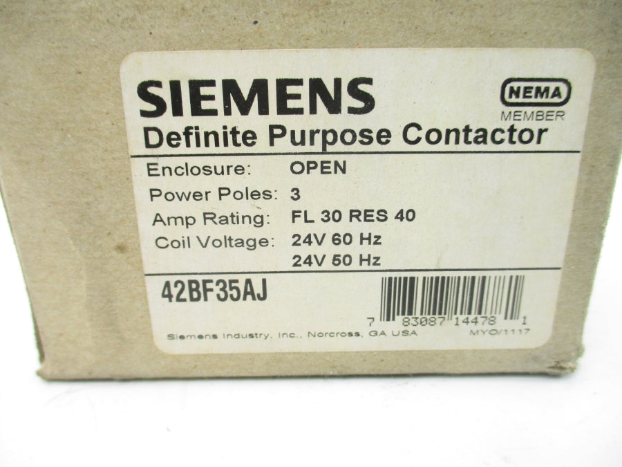 SIEMENS 42BF35AJ 24V 30A NSMP