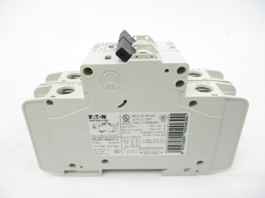 EATON FAZ-D30/2-NA 102193 277VAC 30A NSMP