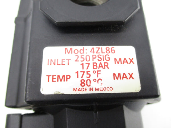 DAYTON 4ZL86 250PSI NSNP