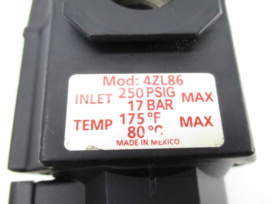 DAYTON 4ZL86 250PSI NSNP