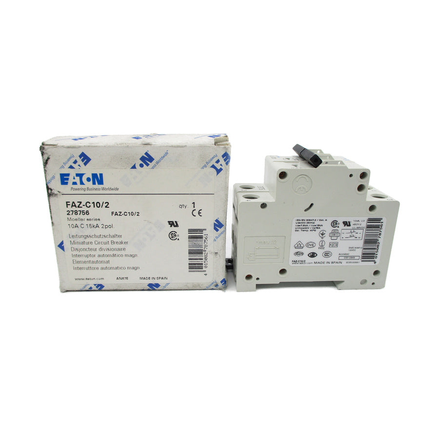 EATON FAZ-C10/2 278756 400/415V 10A NSMP