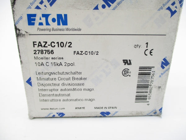 EATON FAZ-C10/2 278756 400/415V 10A NSMP