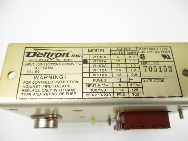 DELTRON W104A 240V 0.5A NSNP