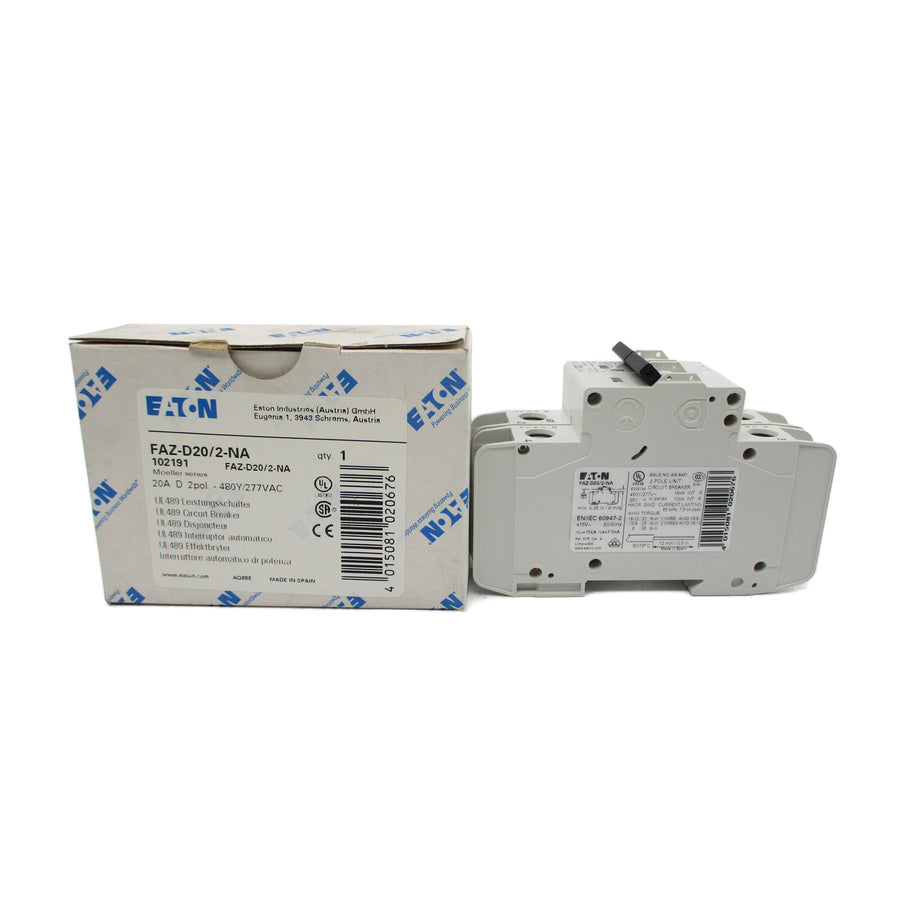 EATON FAZ-D20/2-NA 102191 277VAC 20A NSMP