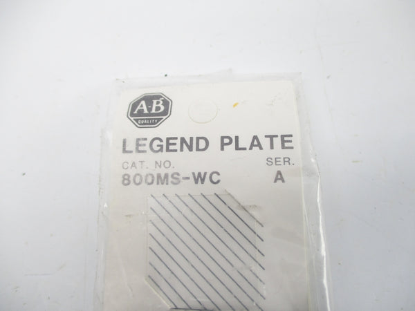 ALLEN BRADLEY 800MS-WC SER. A NSMP