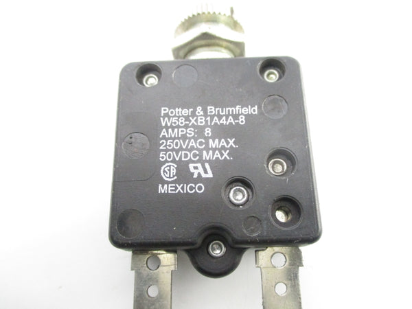 POTTER & BRUMFIELD W58-XB1A4A-8 250VAC 8A NSNP