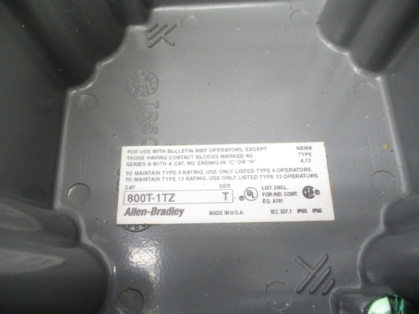 ALLEN BRADLEY 800T-1TZ SER. T NSNP