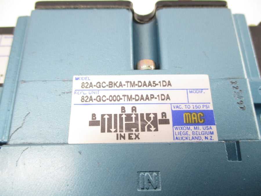 MAC 82A-GC-BKA-TM-DAA5-1DA 110/120V 25-150PSI NSNP