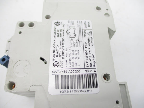 ALLEN BRADLEY 1489-A2C200 SER. A 277V 20A NSNP
