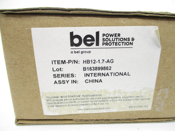 BEL HB12-1.7-AG 230/240V 0.25A NSMP