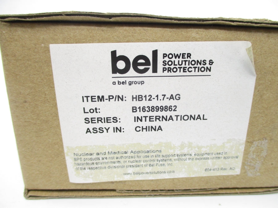 BEL HB12-1.7-AG 230/240V 0.25A NSMP