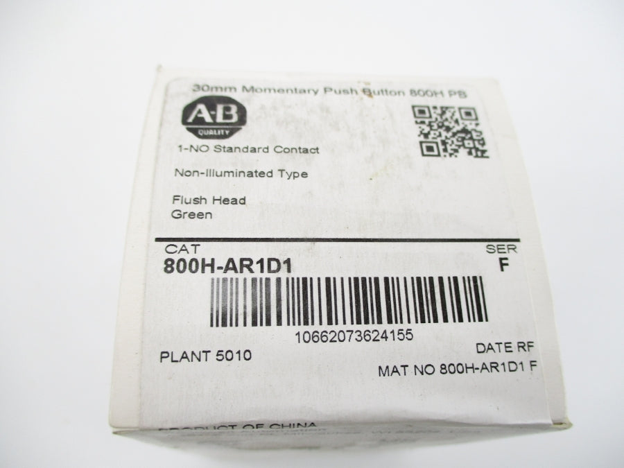 ALLEN BRADLEY 800H-AR1D1 SER. F (WH) NSFS