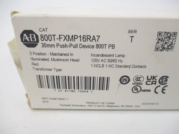 INDUSTRIAL SPARE PART 800T-FXMP16RA7 SER. T 120V (WH) NSMP