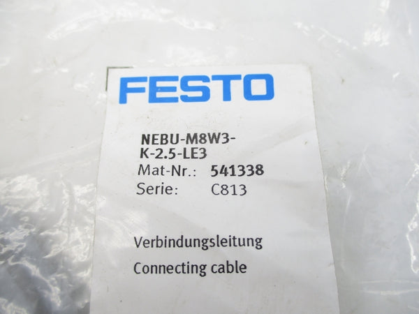 FESTO NEBU-M8W3-K-2.5-LE3 541338 NSMP