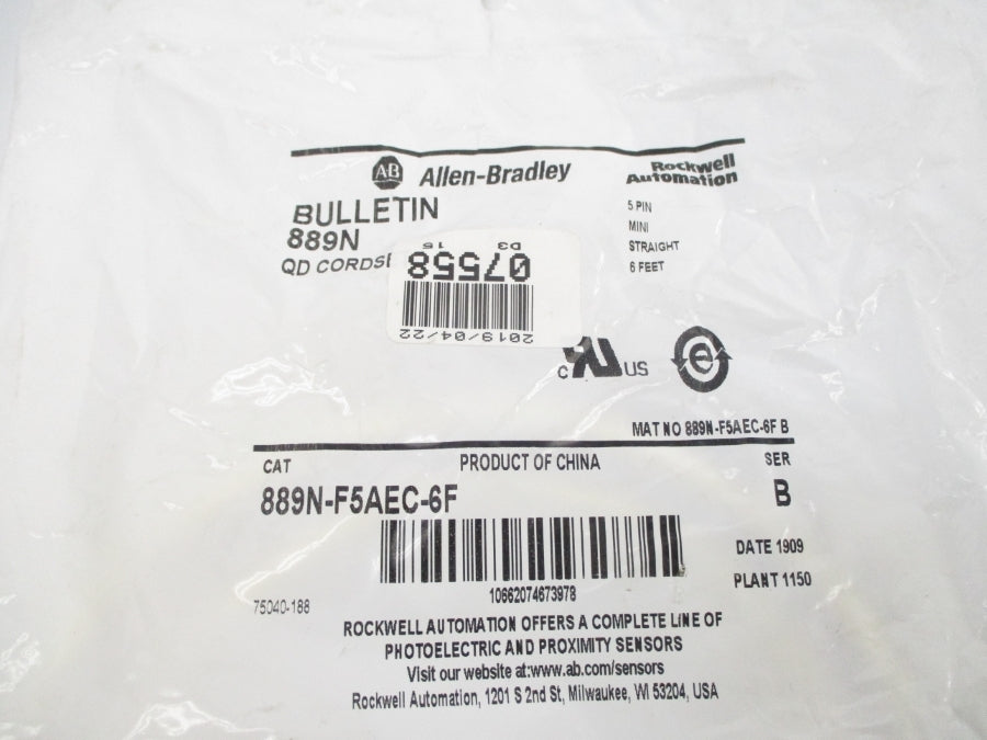 ALLEN BRADLEY 889N-F5AEC-6F SER. B NSMP