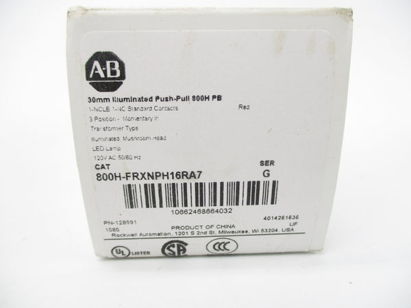 INDUSTRIAL SPARE PART 800H-FRXNPH16RA7 SER. G 120VAC (WH) NSMP