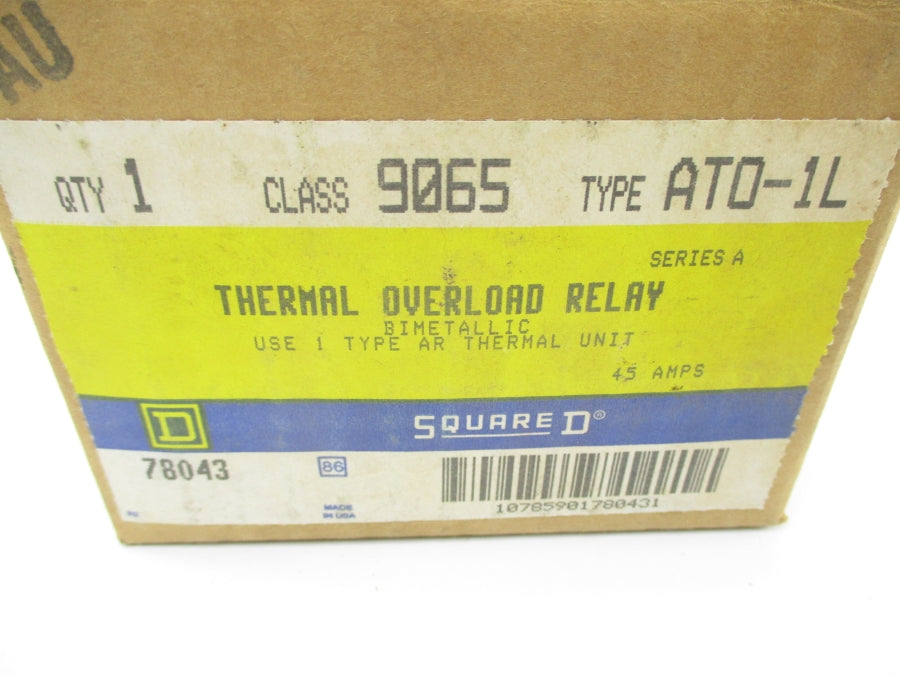 SQUARE D 9065ATO-1L SER. A 600VAC/DC 45A NSMP
