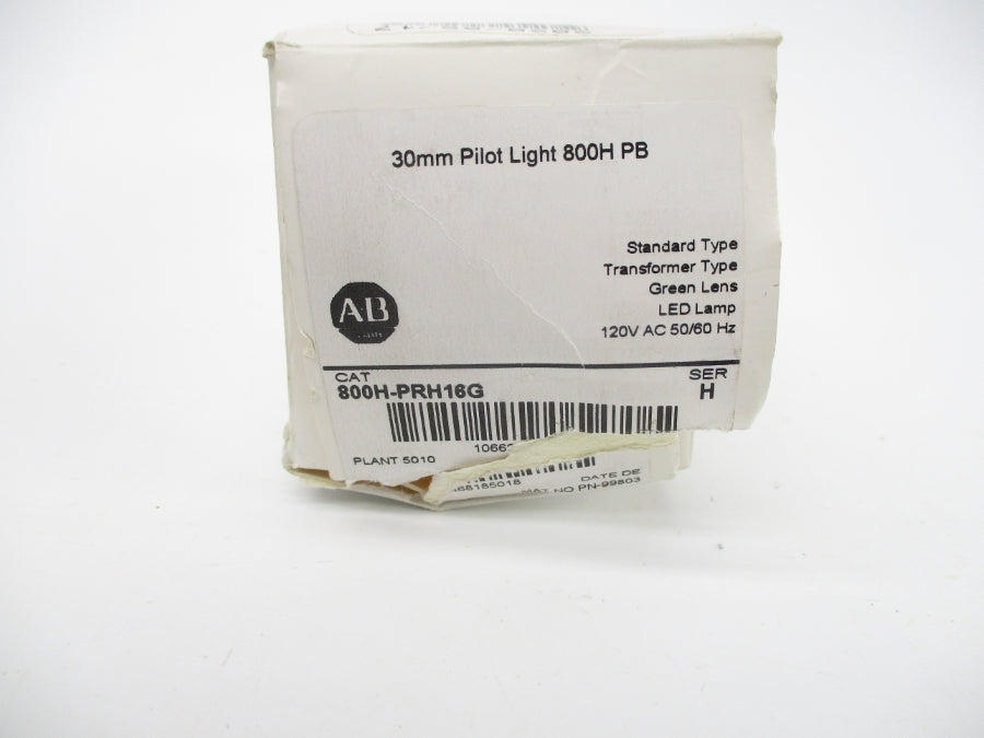ALLEN BRADLEY 800H-PRH16G SER. H 120VAC (WH) NSMP