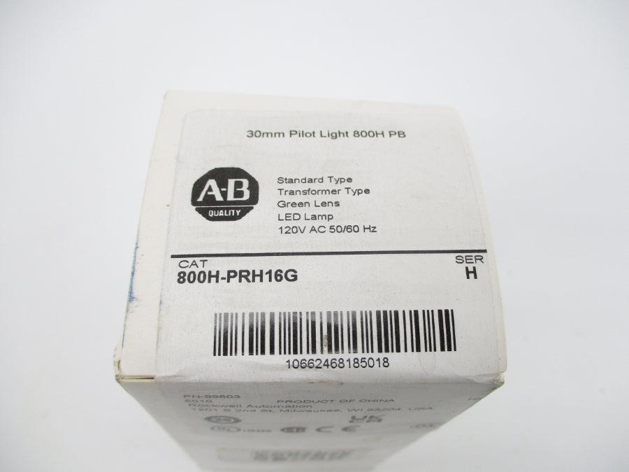 ALLEN BRADLEY 800H-PRH16G SER. H 120VAC (WH) NSFS