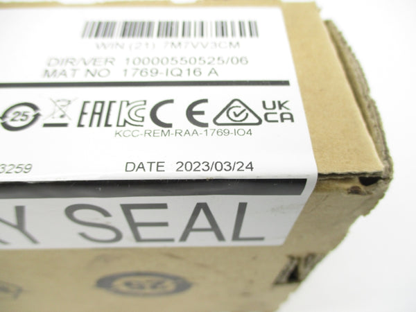 ALLEN BRADLEY 1769-IQ16 SER. A F/W 3.1 24VDC DATE: 2023 NSFS