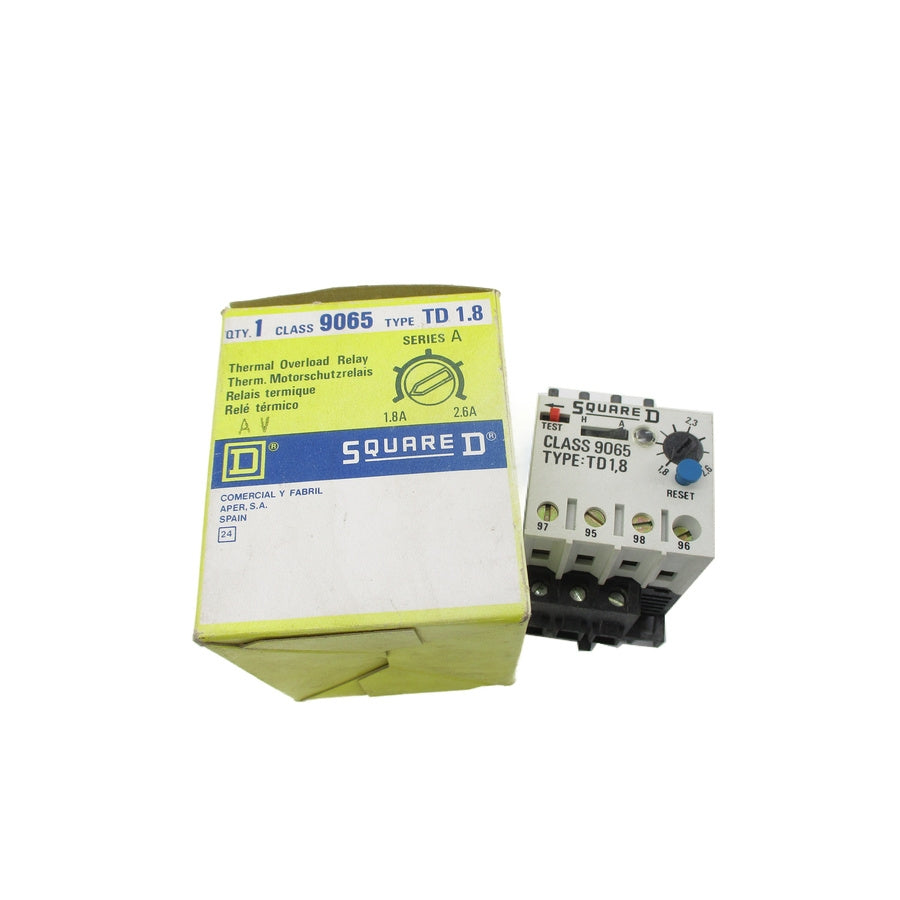 SQUARE D 9065TD1.8 SER. A 660V 1.8-2.6A NSMP