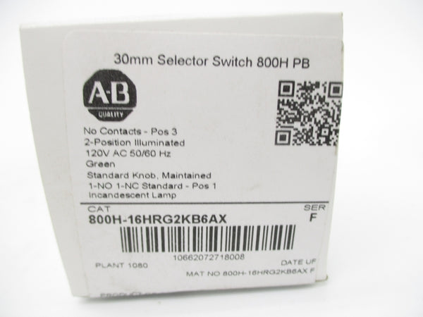 INDUSTRIAL SPARE PART 800H-16HRG2KB6AX SER. F 120VAC (WH) NSMP