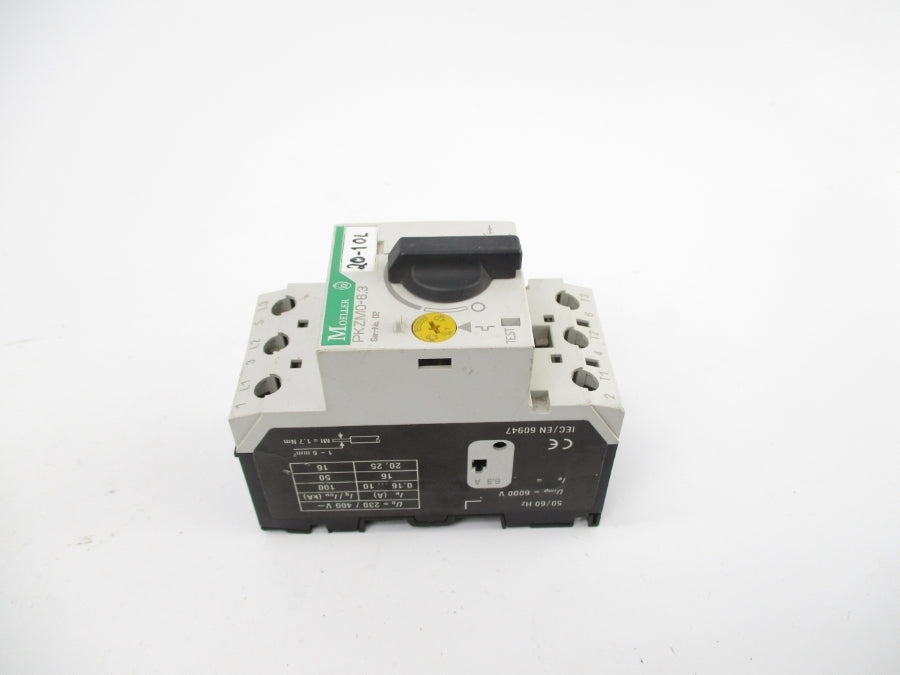 KLOCNKER MOELLER PKZM0-6.3 600VAC 4.0-6.3A UNMP