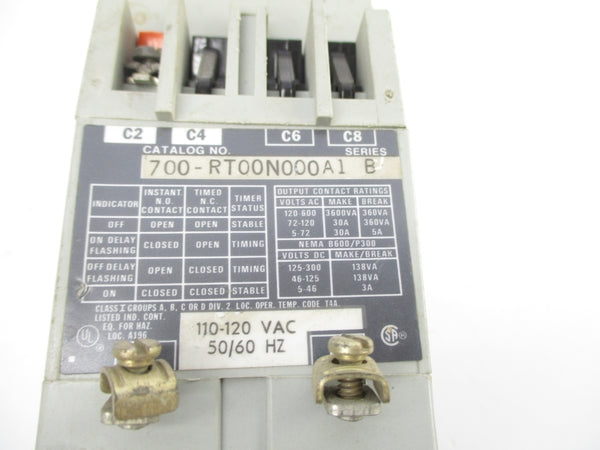 INDUSTRIAL SPARE PART 700-RT00N000A1 SER. B 110/120VAC 30A UNMP