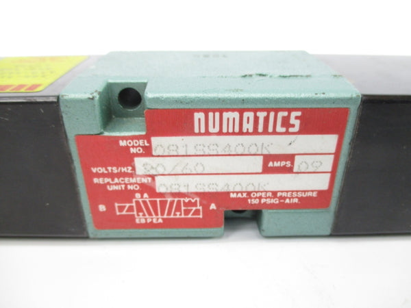 NUMATICS 081SS400K 120V .09A 150PSI NSNP