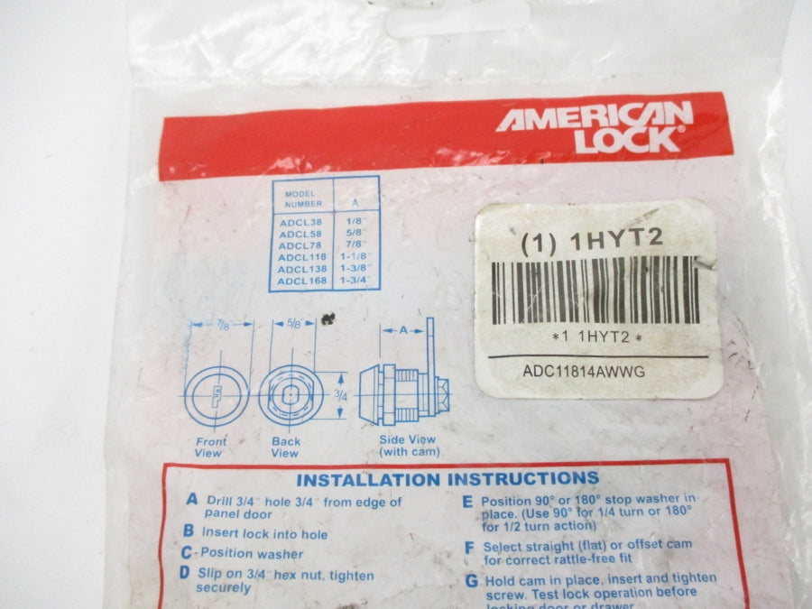 AMERICAN LOCK 1HYT2 NSMP